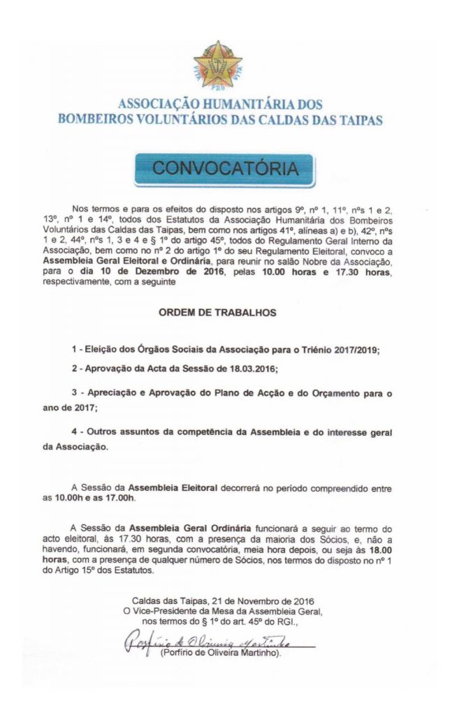 Convocatória